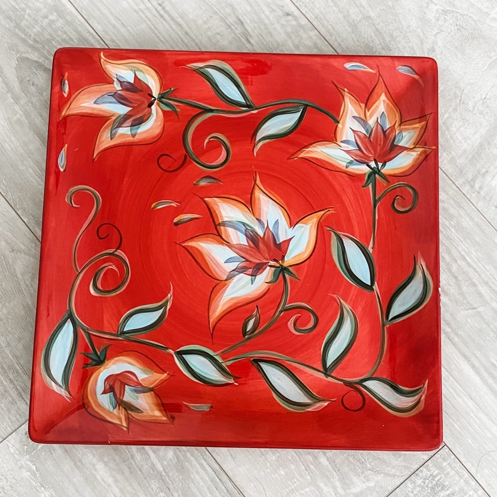 Southern Living At Home Gail Pittman Bountiful Serving Tray Plate Platter